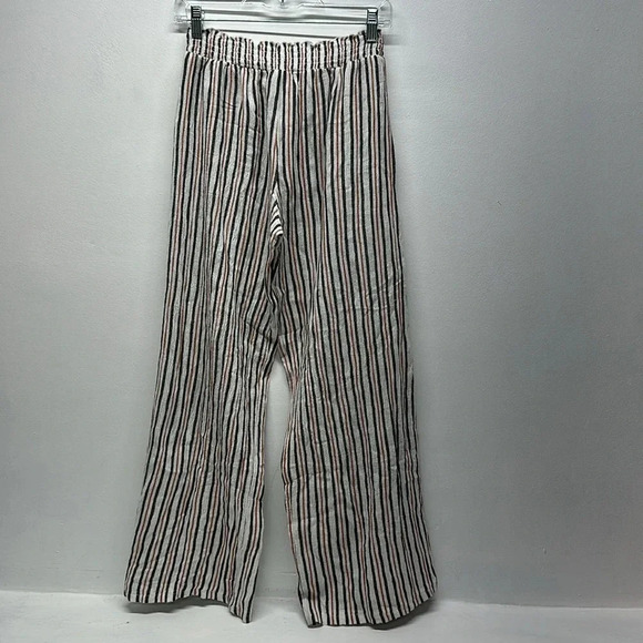 Becca By Rebecca Virtue Getaway Swim Cover Up Pants Pant Striped White Small - Picture 4 of 8